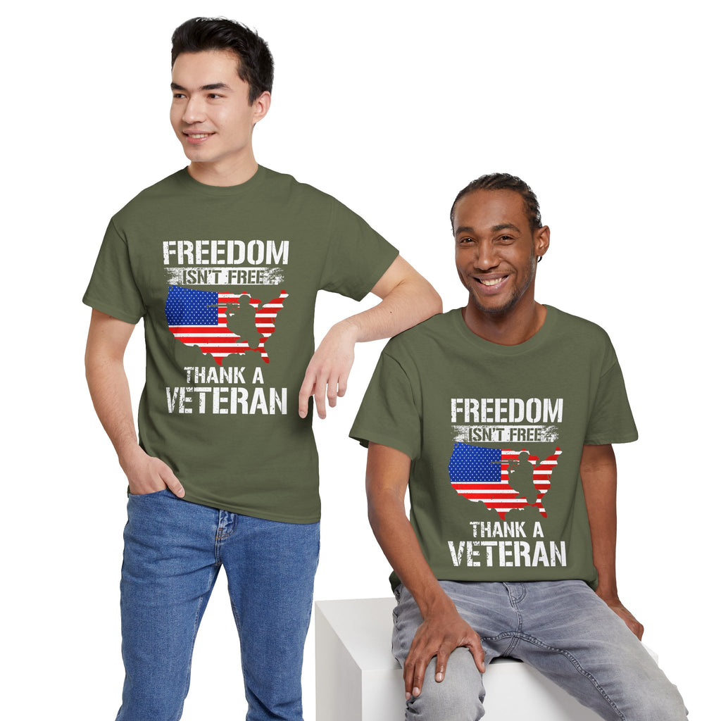 USA Flag Map T-Shirt — American Flag Silhouette Tee (Patriotic 4th of July)